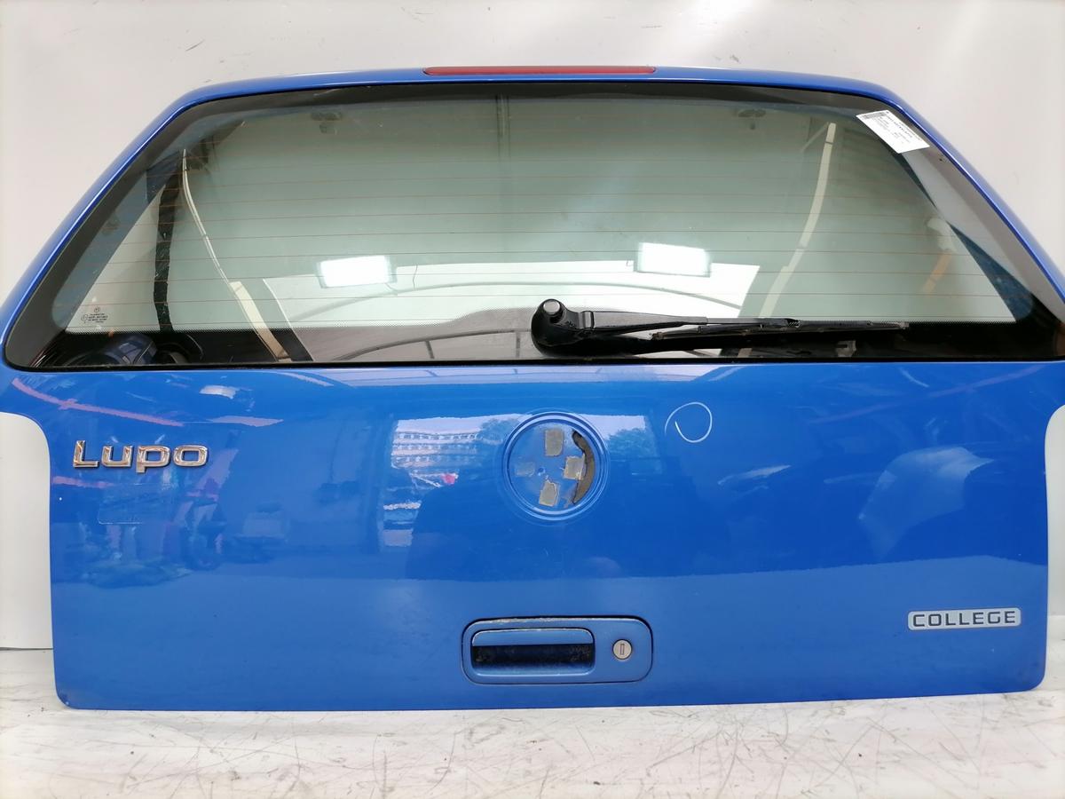 VW Lupo original Heckklappe mit Heckscheibe LW5Z Jazz Blue Bj.2000